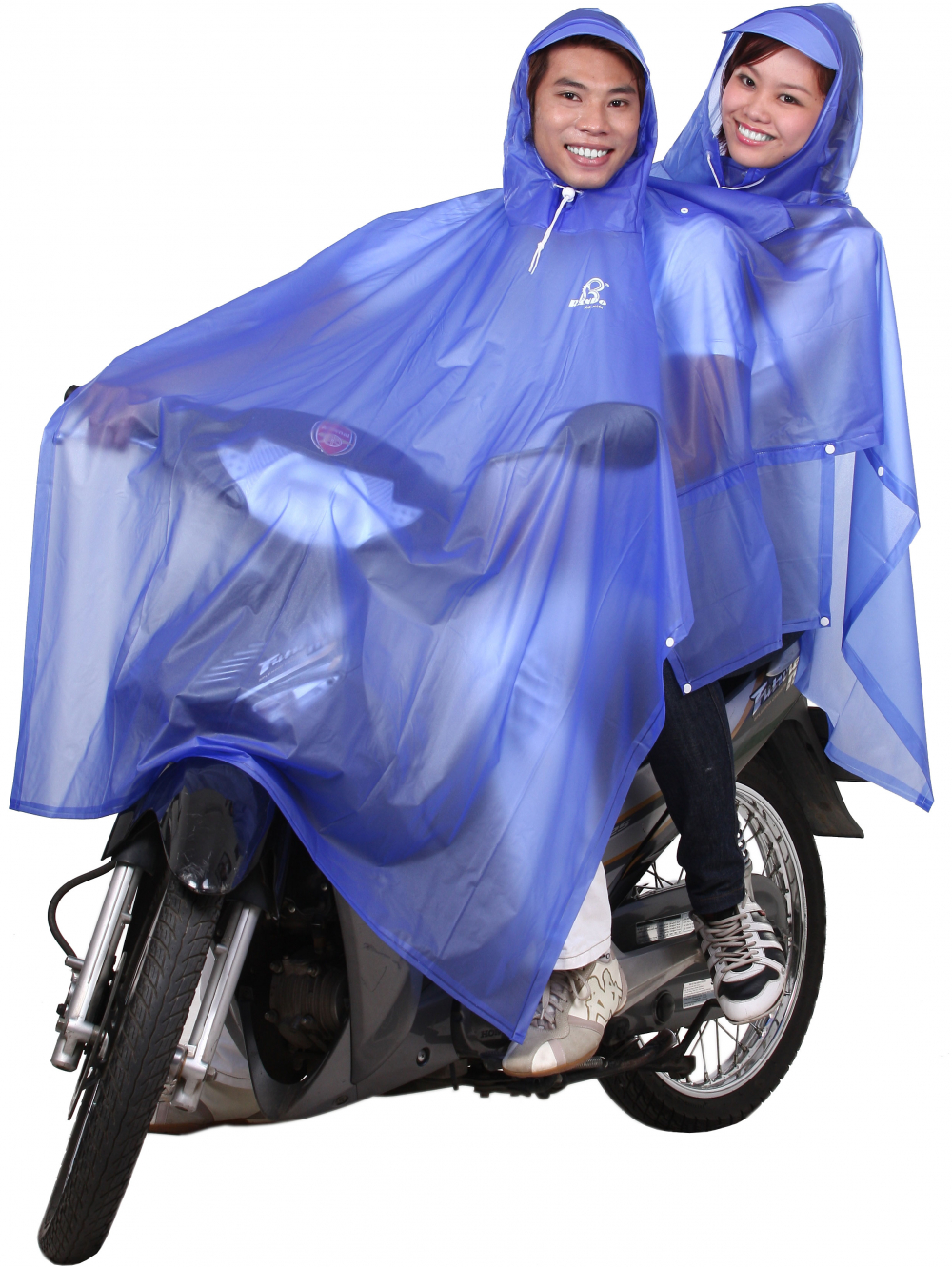 ÁO MƯA CÁNH DƠI – PONCHO 2 NÓN ÁO MƯA 2 NÓN TRONG MÀU